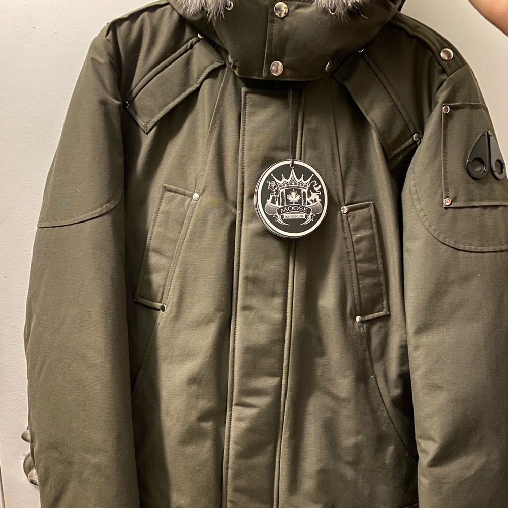 Moose Knuckle Parka - Army (Large)